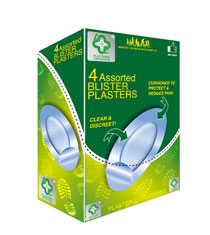 A&E Blister Plasters (2x Heel/2x Toe)