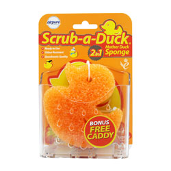Airpure Scrub A Duck Mother Duck Sponge+Caddy