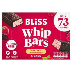 Bliss Whip Bar 5 Pack Dark Choc & Raspb