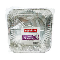 Caroline Foil Tray Square