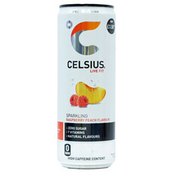 Celsius Raspberry Peach Can