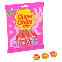 Chupa Chups Strawberry Love Bags 10 Pack