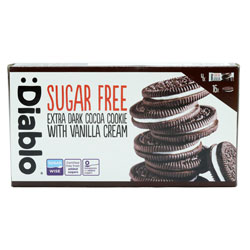 Diablo Sugar Free Cookies Dark Vanilla 4 Pack