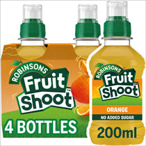 Fruit Shoot No Added Sugar Orange 4 Pack
