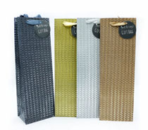 Gift Bag Bottle Glitter 4 Assorted