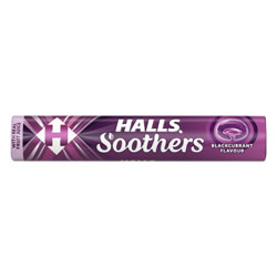 Halls Sweets Soothers Blackcurrant Juice