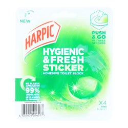 Harpic Hygienic & Sticker Toilet Block Pine