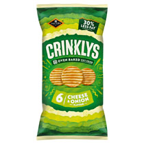 Jacob's Crinklys Cheese & Onion 6 Pack