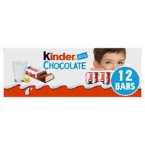 Kinder Chocolate Bars 12 Pack
