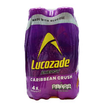 Lucozade Energy Caribbean Crush 4 Pack