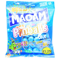 Maoam Pinballs Blue Bag