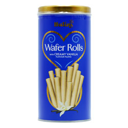 Nutini Wafer Rolls Vanilla Tin