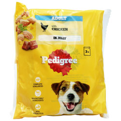 Pedigree Dog Pouch Chicken in Jelly 3 Pack