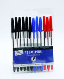 Pens Ballpoint Assorted 12 Pack