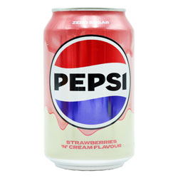 Pepsi Strawberry N Cream Zero Can