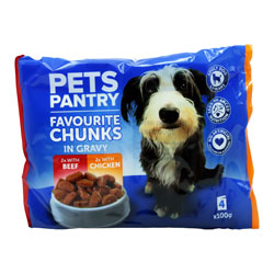Pets Pantry Fav Chunks Gravy Pouch 4 Pack