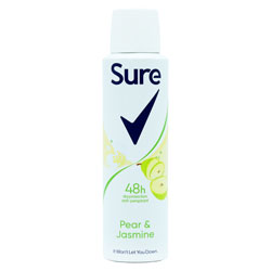 Sure Antiperspirant Deodorant Pear & Jasmine for Woman