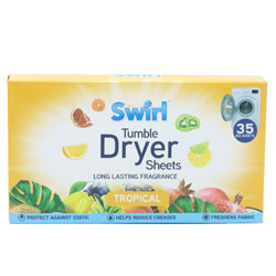 Swirl Tumble Dryer Sheets Tropical