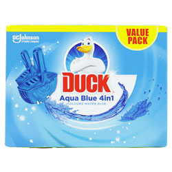 Toilet Duck 4-in-1 Rim Block Twin Aqua